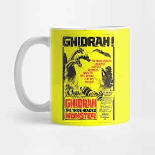 Classic Kaiju Movie Poster - Dragon vs Lizzard Mug